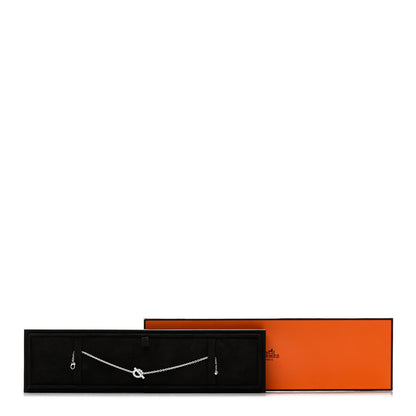 Hermes 18K White Gold Diamond Finesse Bracelet ST 4 of 4