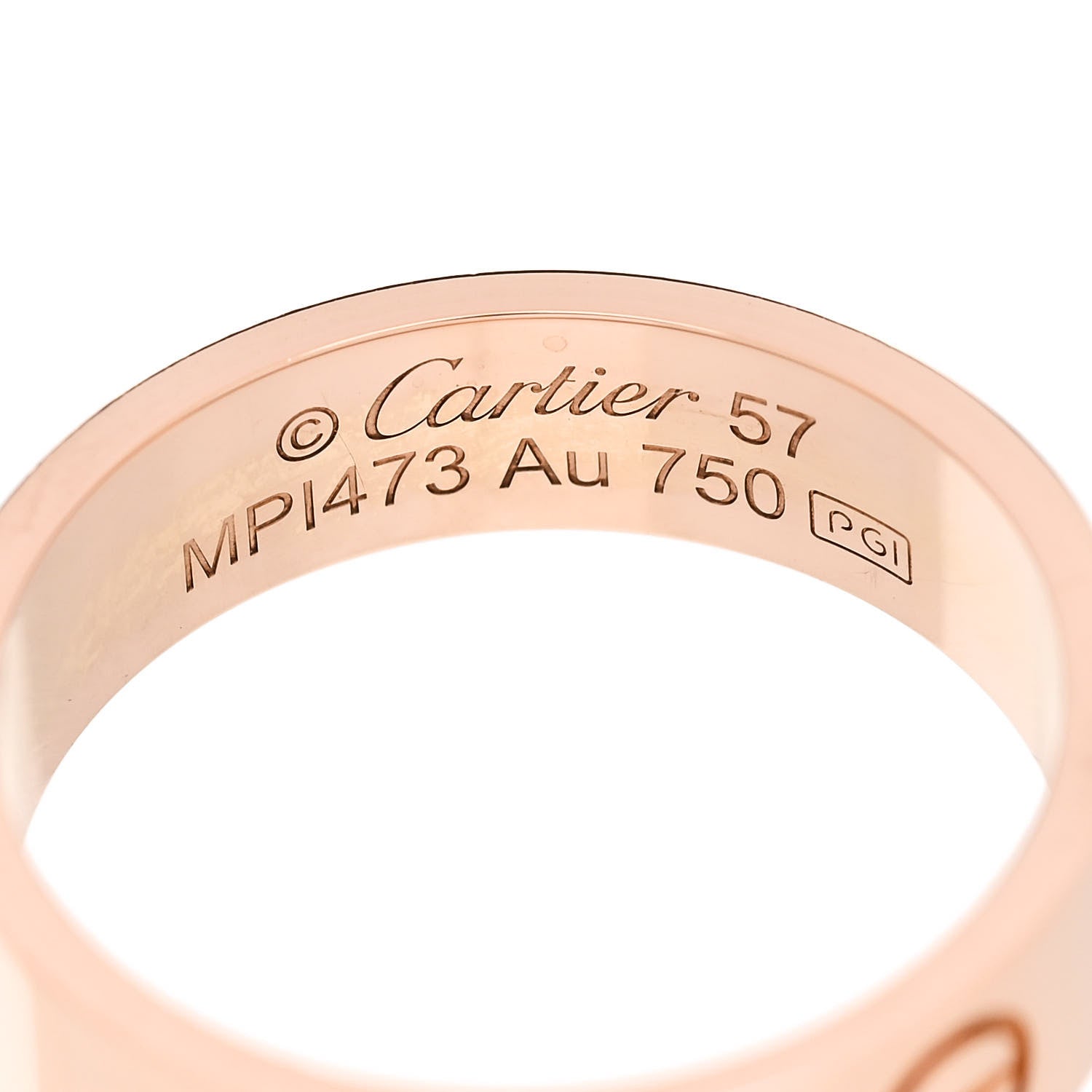 Cartier 18K Pink Gold 5.5mm LOVE Ring 57 8 4 of 6