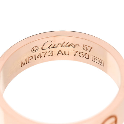Cartier 18K Pink Gold 5.5mm LOVE Ring 57 8 4 of 6