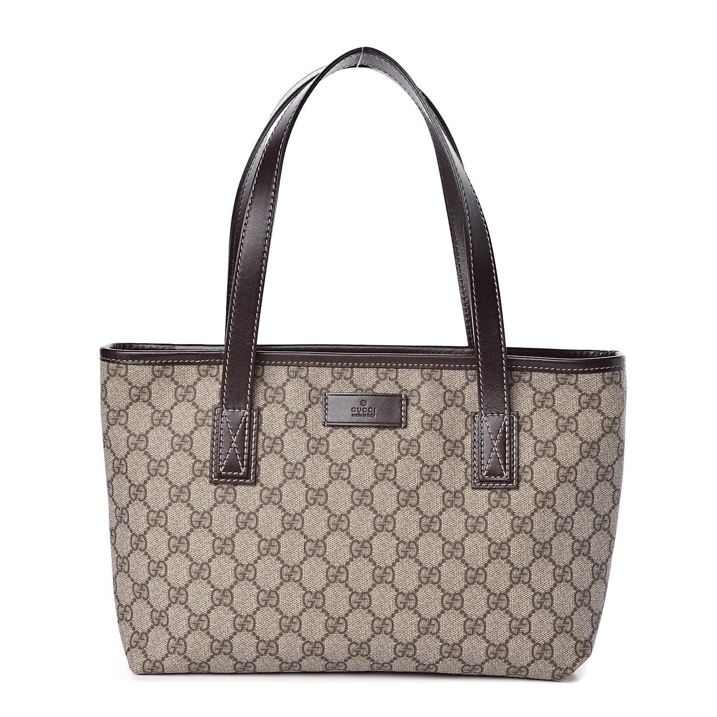 GG Supreme Monogram Small Joy Tote Dark Brown