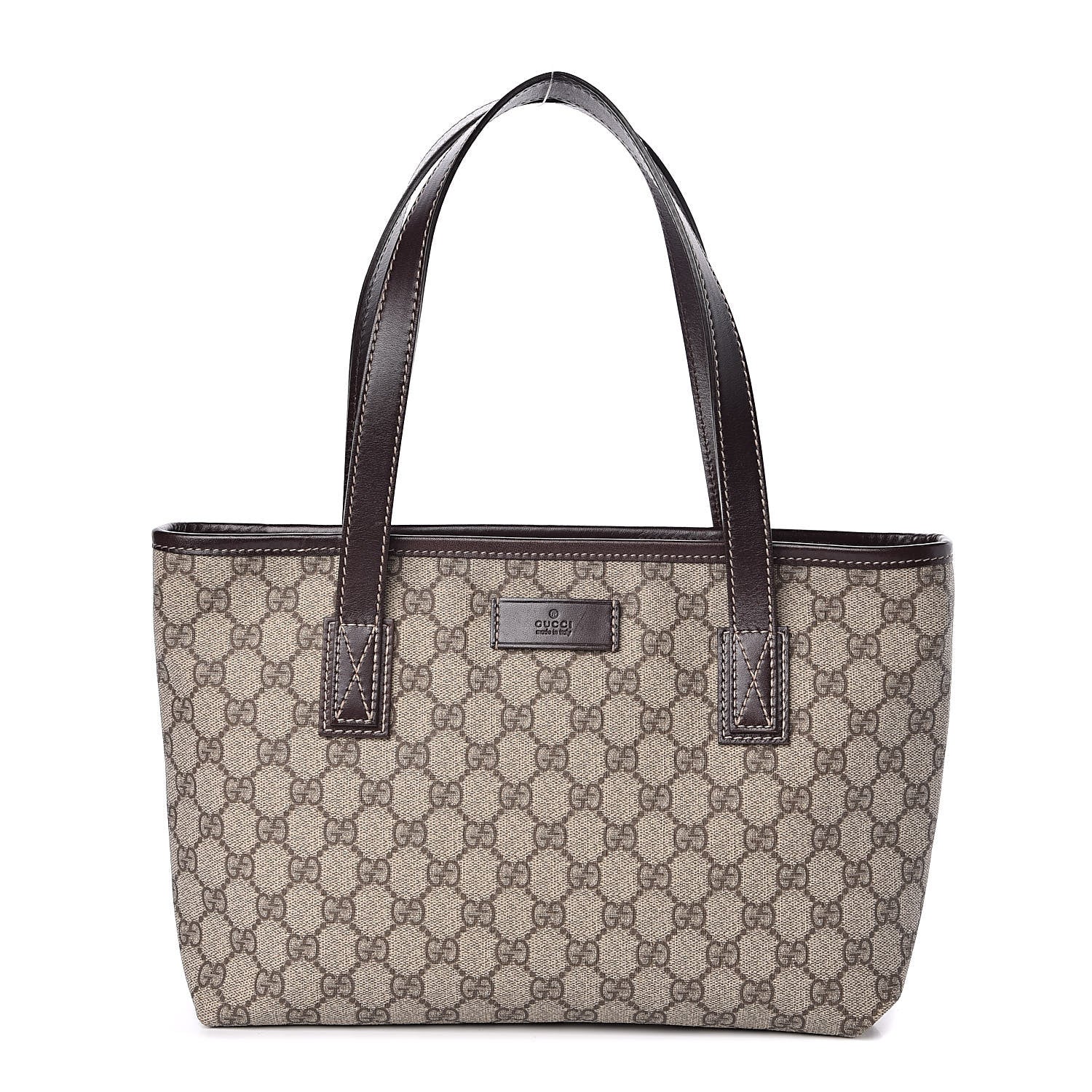 Gucci GG Supreme Monogram Small Joy Tote Dark Brown 1 of 10