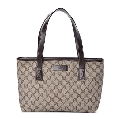 Gucci GG Supreme Monogram Small Joy Tote Dark Brown 1 of 10