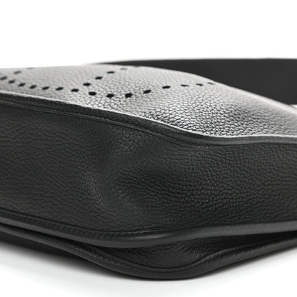 Hermes Taurillon Clemence Evelyne III PM Black 10 of 10