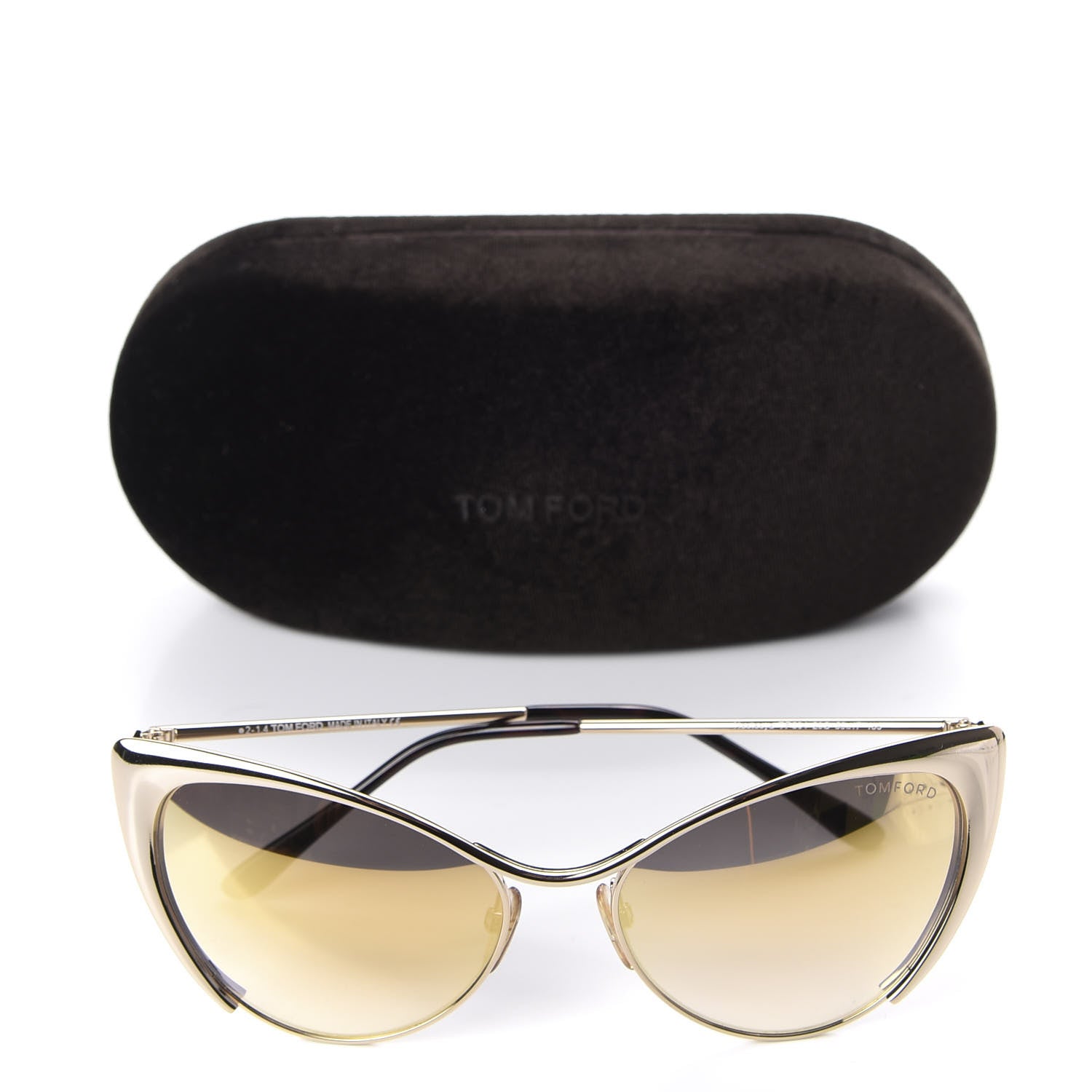 Tom Ford Nastasya Cat Eye Sunglasses TF304 Gold 8 of 8