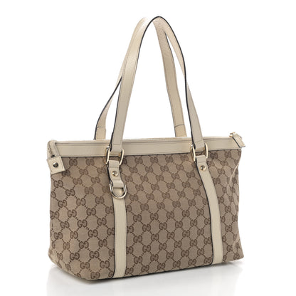 Gucci Monogram Medium Abbey Tote Off White 2 of 4