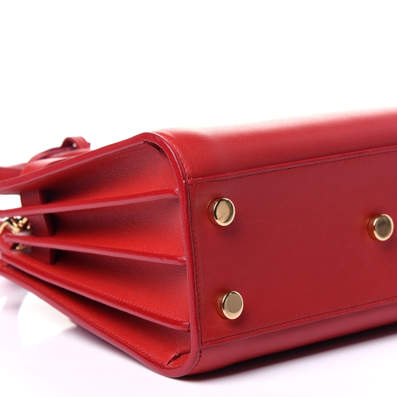 Saint Laurent Calfskin Nano Sac De Jour Lipstick Red 9 of 12