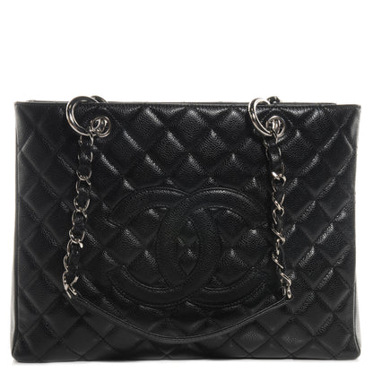 Chanel Caviar Grand Shopping Tote GST Black 1 of 7