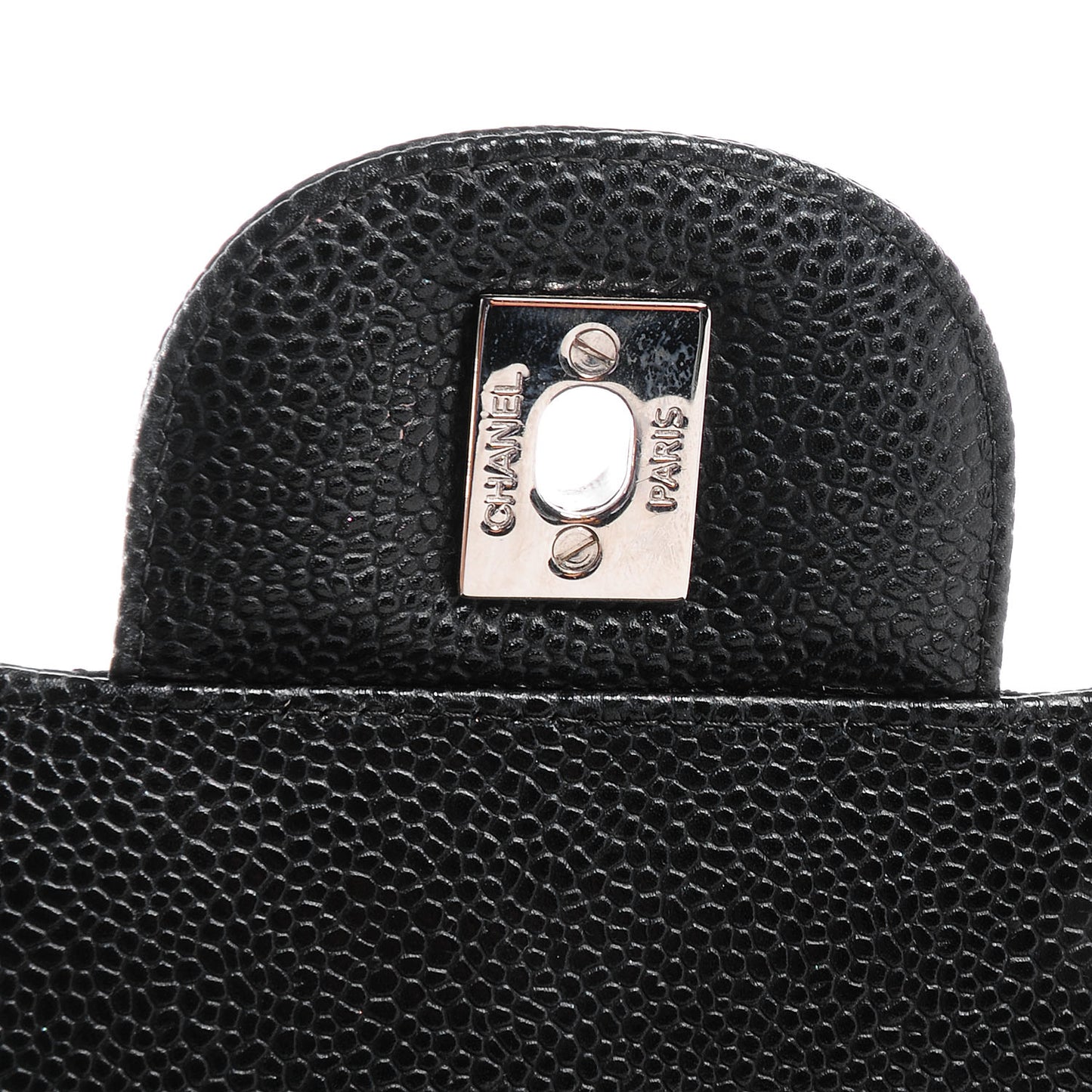 Caviar Quilted Maxi Double Flap Black