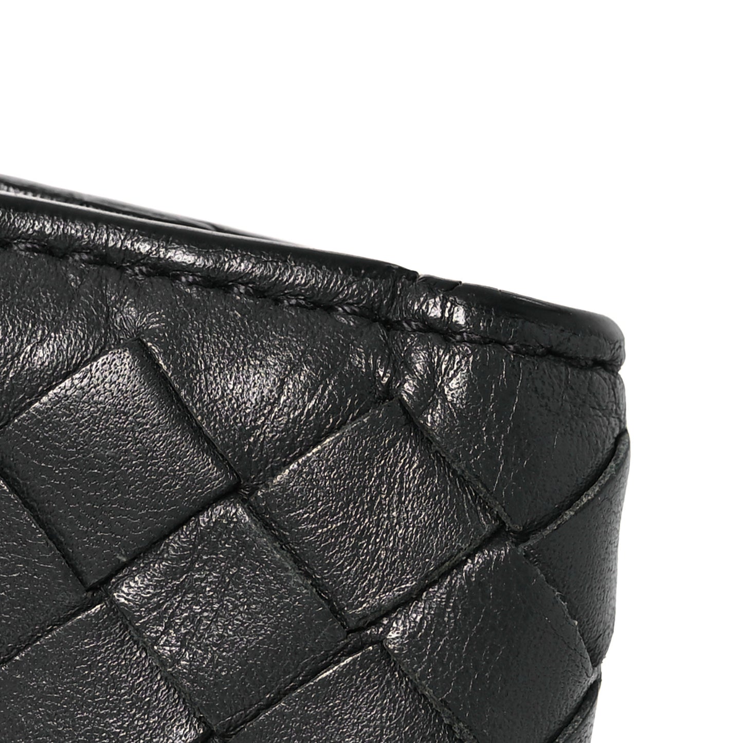 Nappa Intrecciato Bi-Fold Wallet Grey