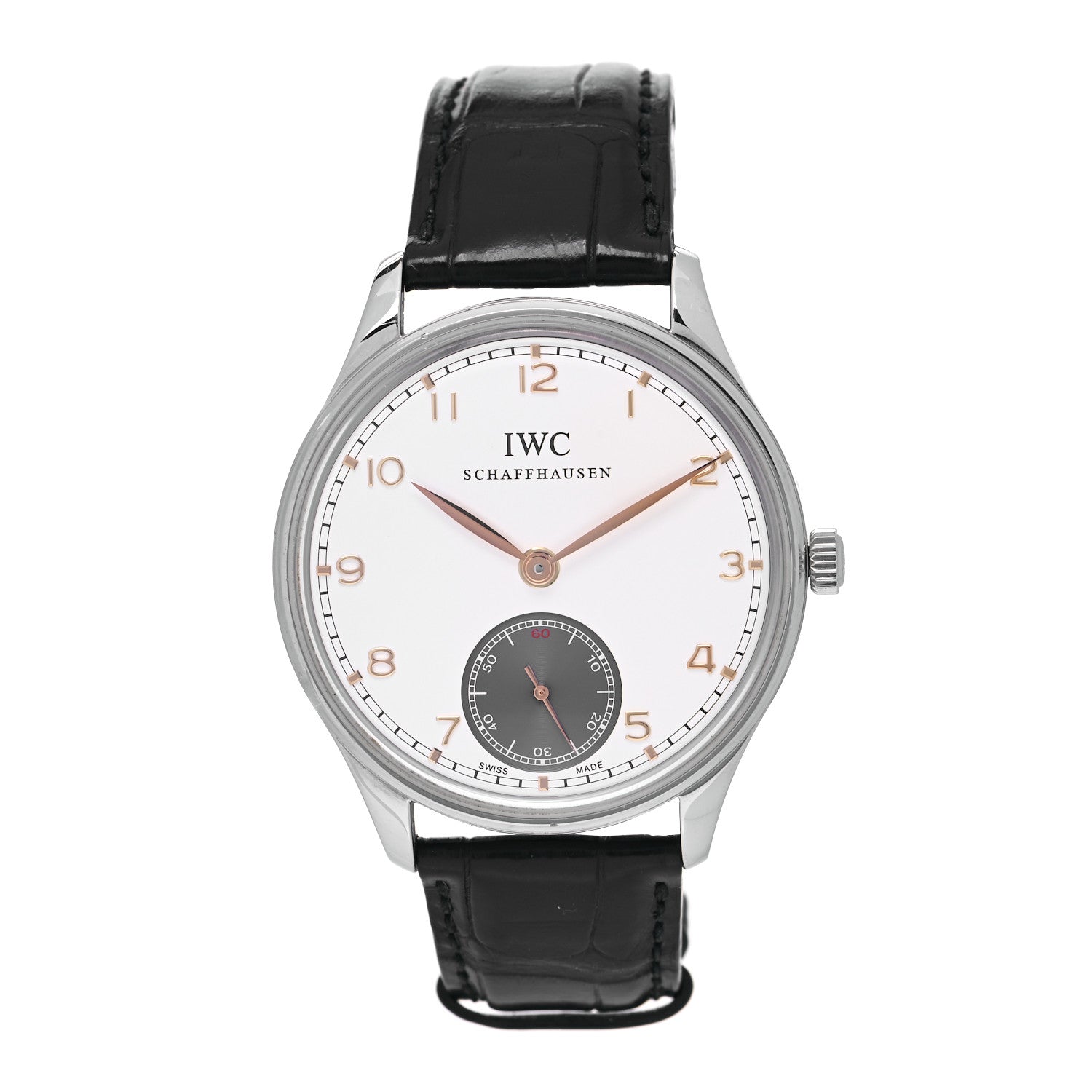 IWC Stainless Steel Alligator 44mm Portugieser Manual Winding Watch IW545405 1 of 6