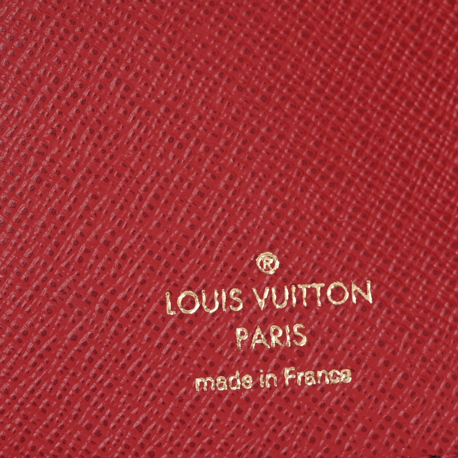 Louis Vuitton Damier Ebene Victorine Wallet Red 6 of 10