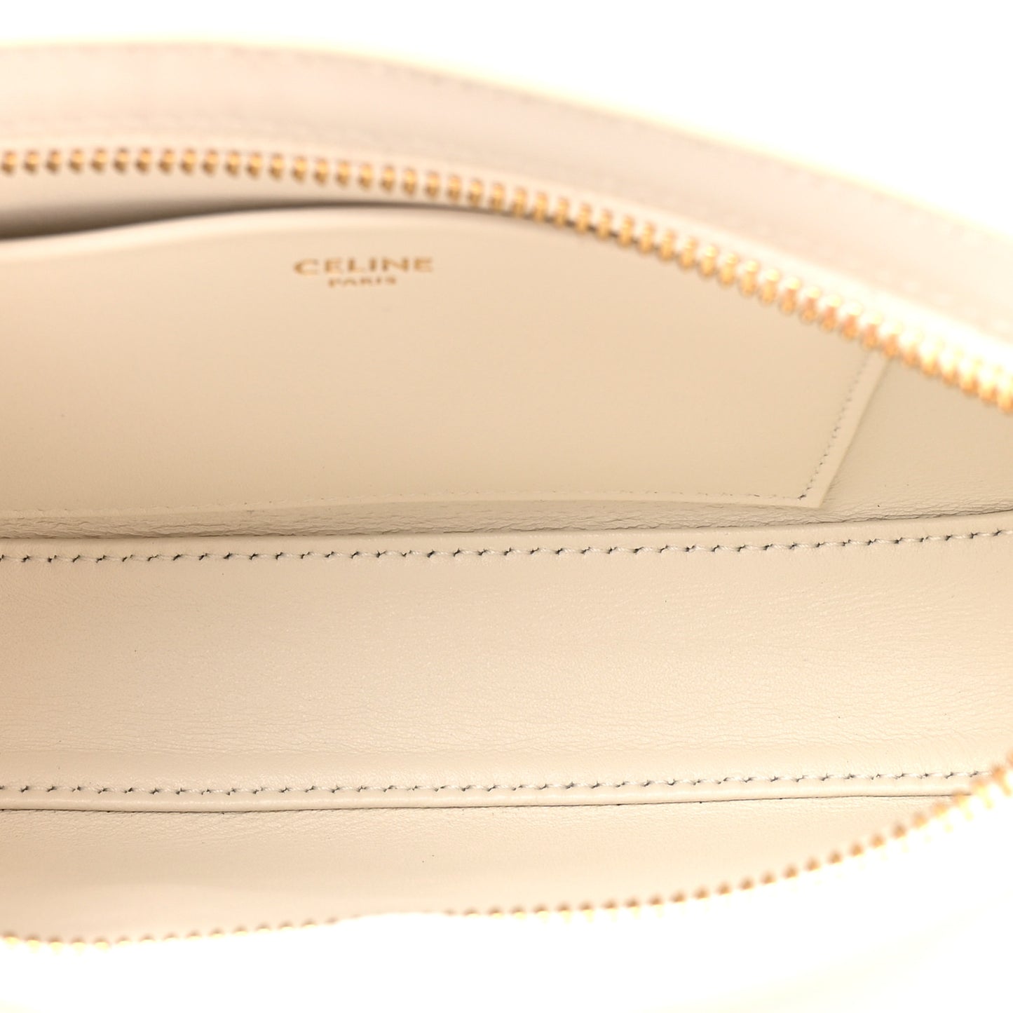 Shiny Calfskin Medium Tilly Triomphe Shoulder Bag Rice