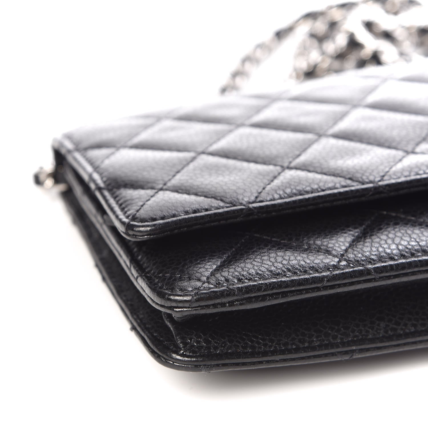 Chanel Caviar Quilted Wallet On Chain WOC Black 10 of 11