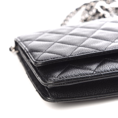 Chanel Caviar Quilted Wallet On Chain WOC Black 10 of 11