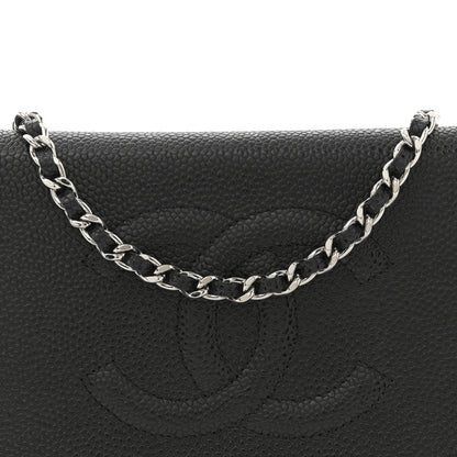 Chanel Caviar Timeless CC Wallet on Chain WOC Black 8 of 11