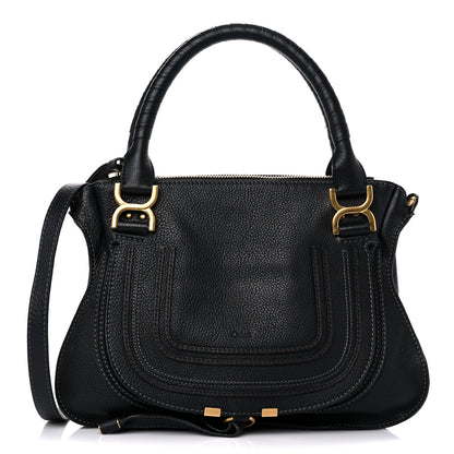 Chloe Calfskin Small Marcie Satchel Black 1 of 14