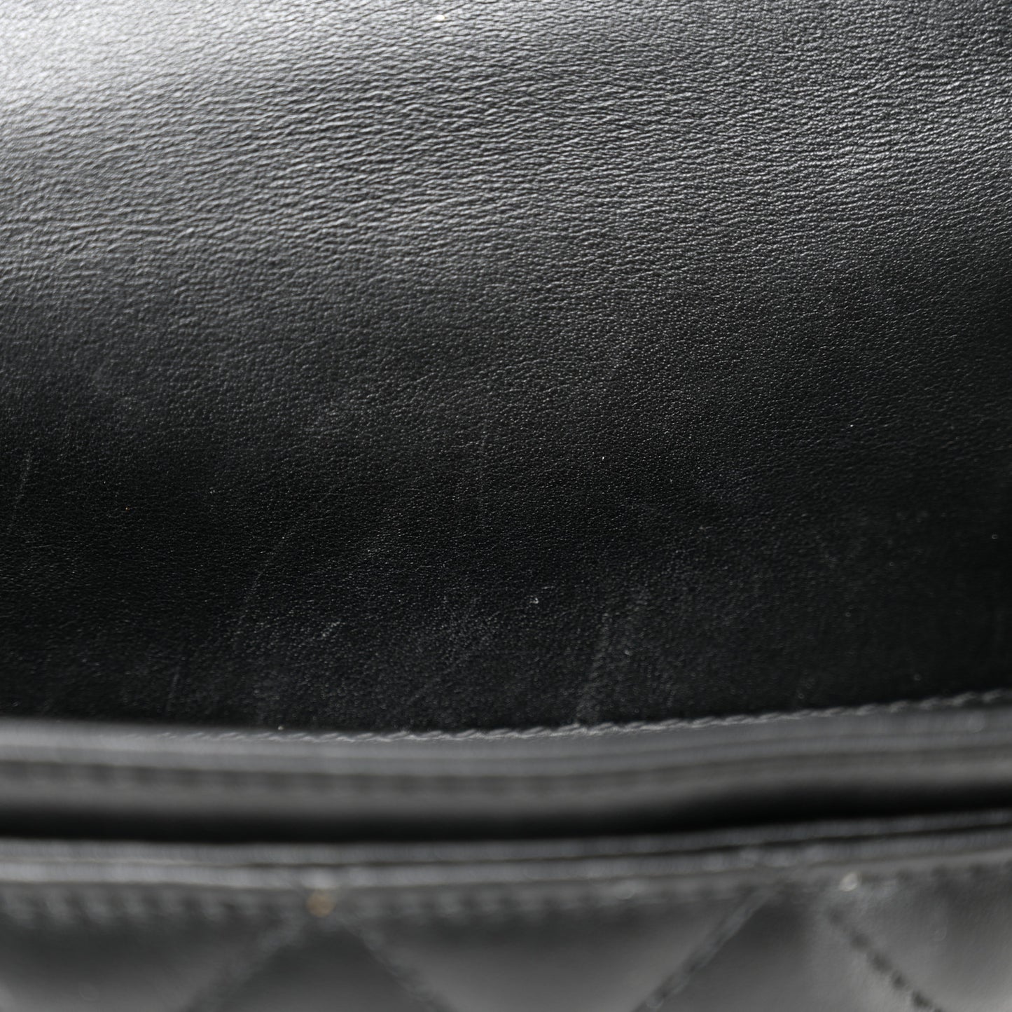 Calfskin Quilted CC Uniform Flap Belt Bag Black