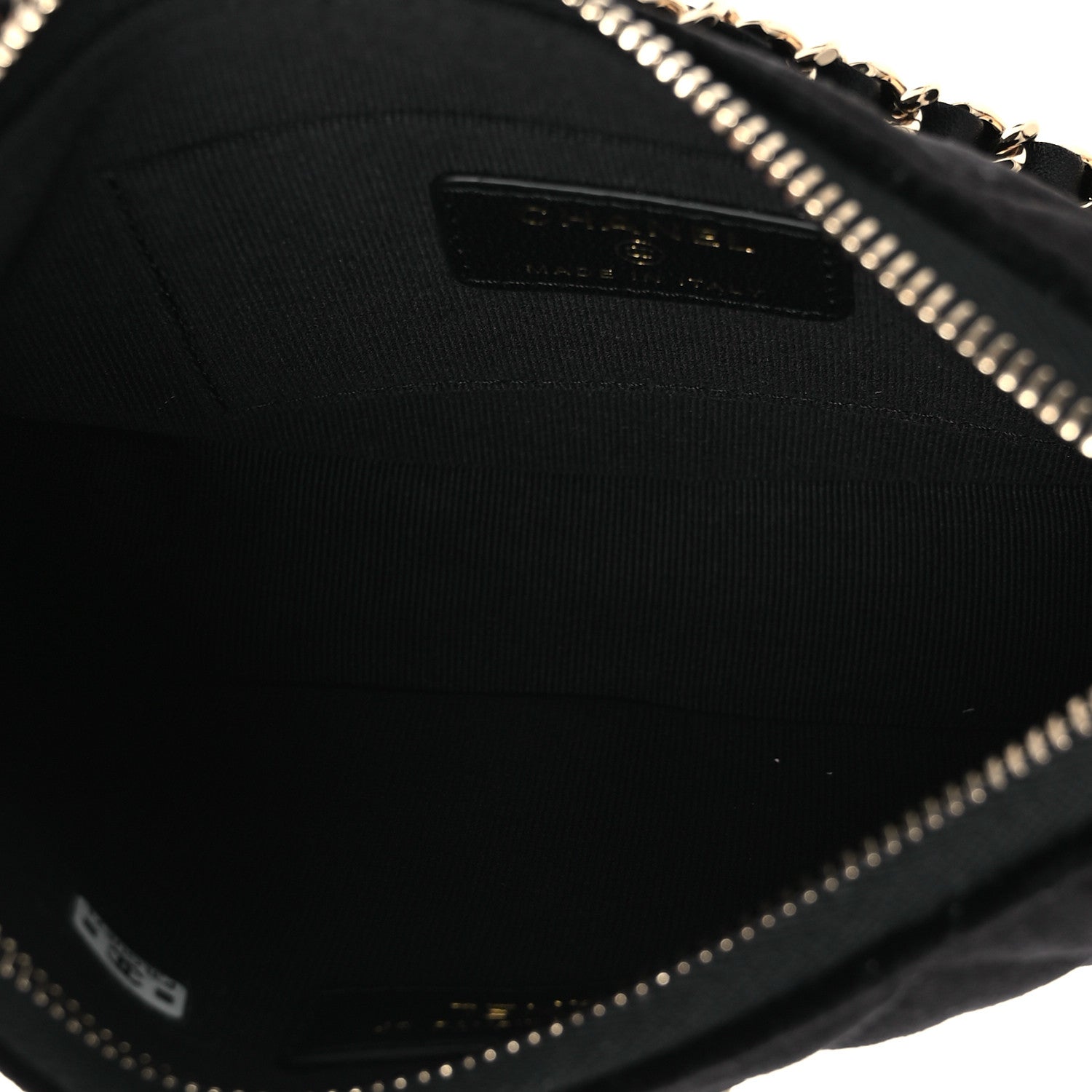 Chanel Velvet Crystal Quilted Chain Hobo Black 5 of 11