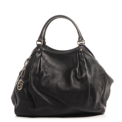 Gucci Pebbled Calfskin Large Sukey Tote Black 1 of 7