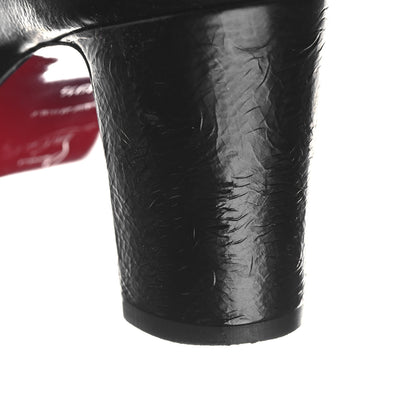 Christian Louboutin Vintage Patent Calfskin Cadrilla Botta 70 Tall Boots 39.5 Black 7 of 8