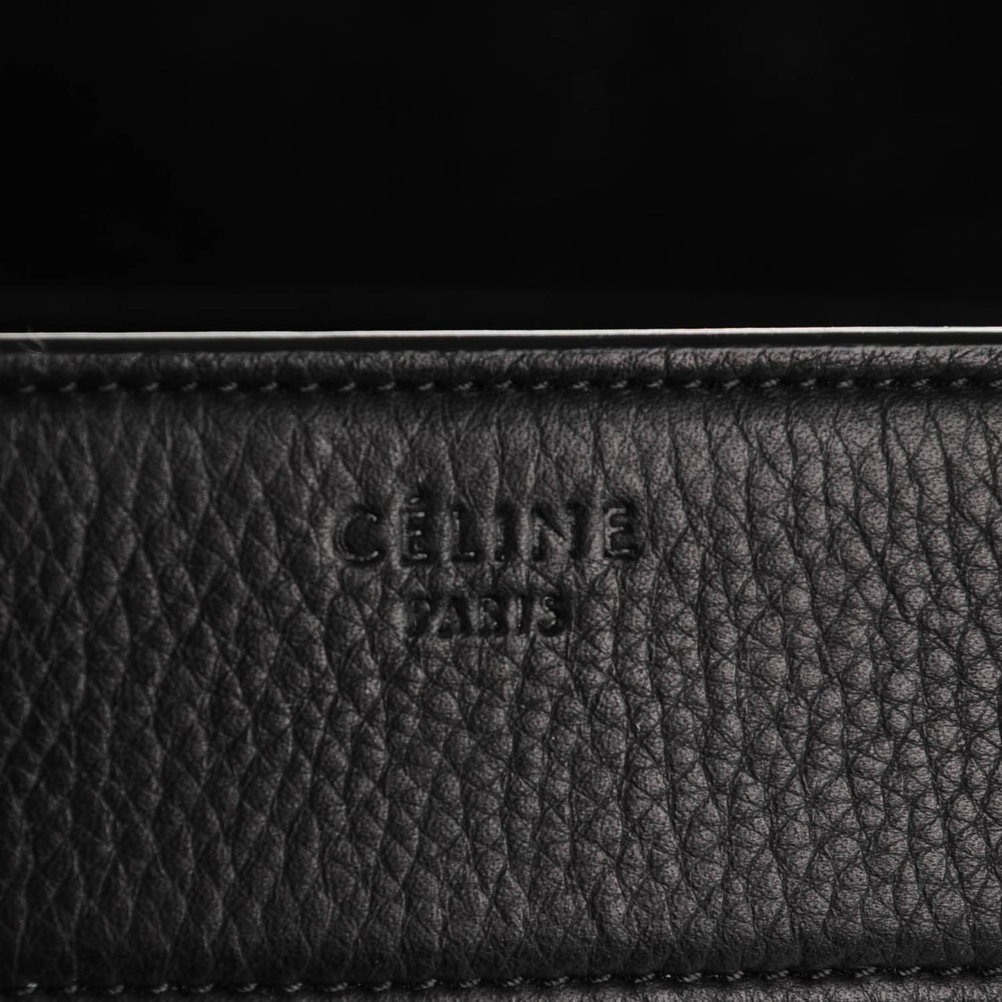 Supple Calfskin Medium Phantom Luggage Black