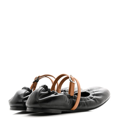 Hermes Nappa Jolly Ballet Flats 38 Black Naturel 4 of 10