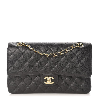Chanel Caviar Quilted Medium Double Flap Black 1 of 10