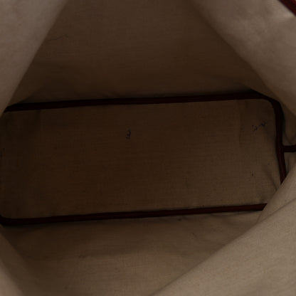 Moynat Grained Calfskin Canvas 1920 Oh! Tote Ruban GM Madder Bronze 5 of 9