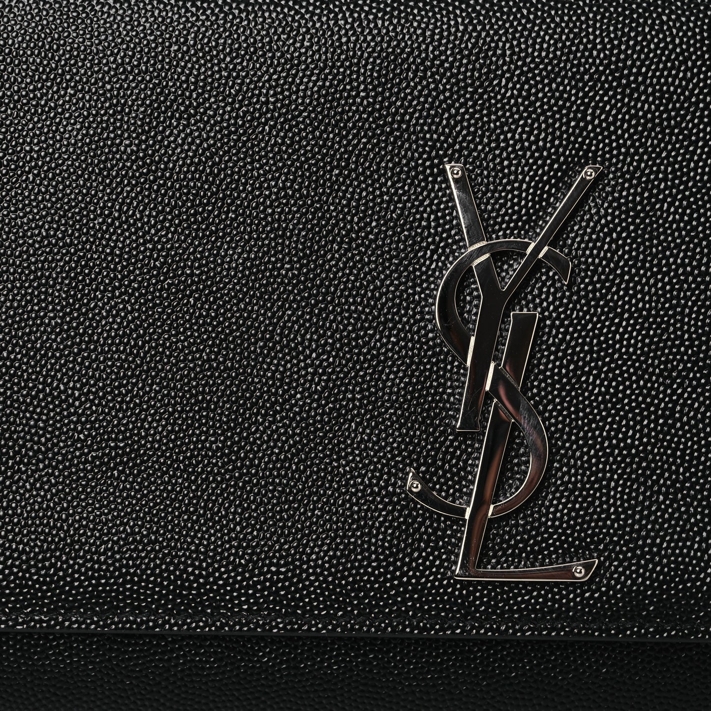 Grain De Poudre Medium Classic Monogram Kate Satchel Black