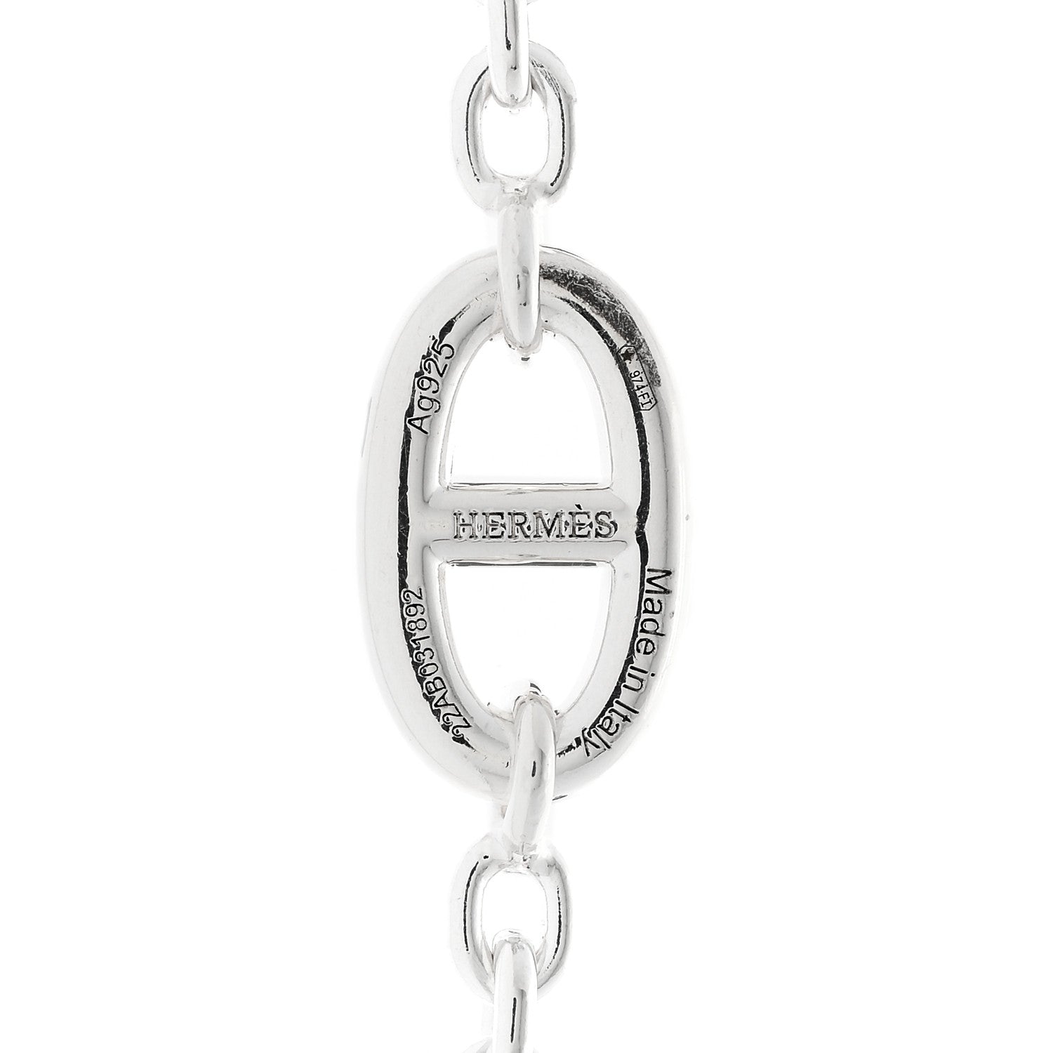 Hermes Sterling Silver Farandole Necklace 120 5 of 6