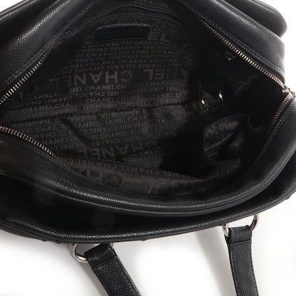 Chanel Caviar Square Stitched Tote Black 6 of 8
