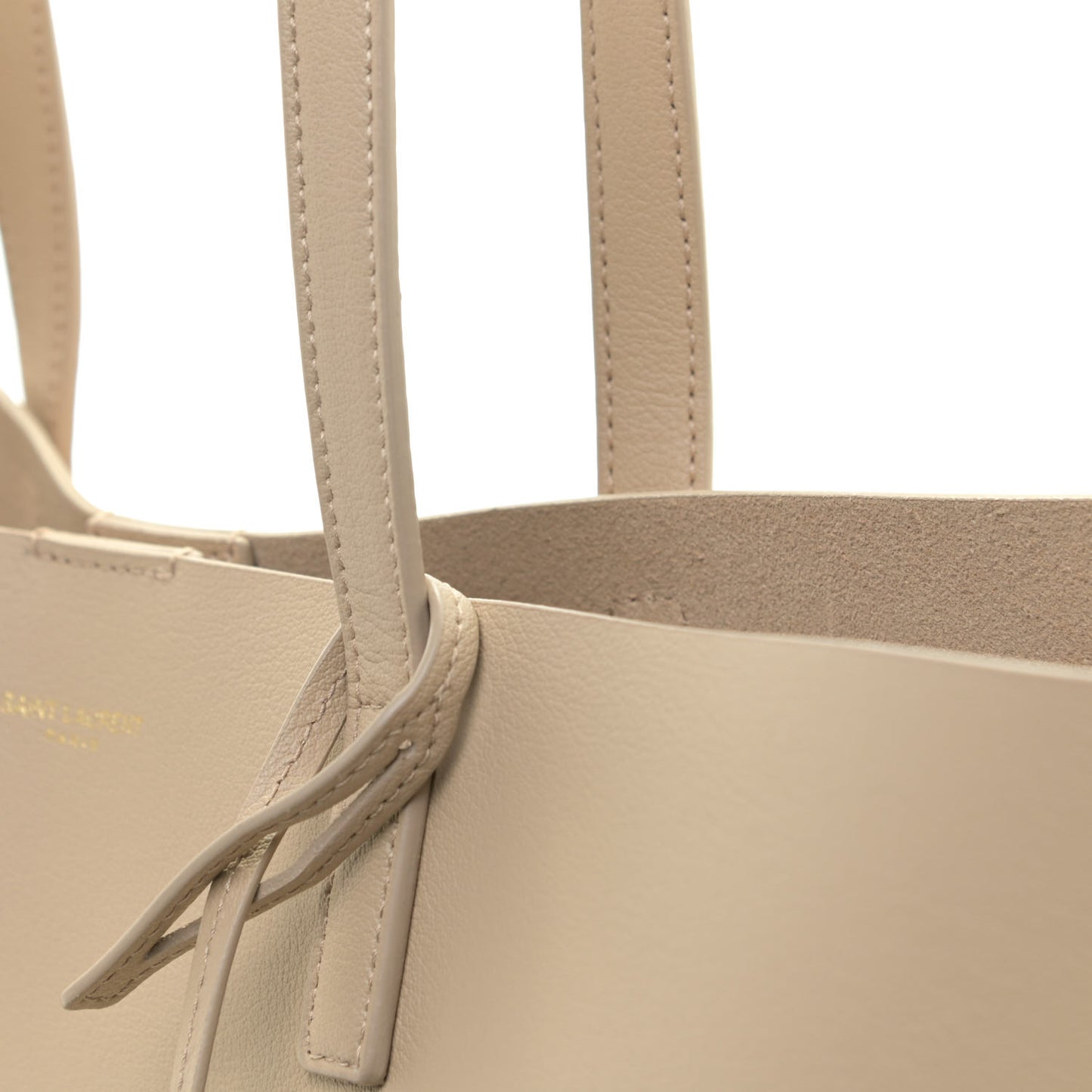 Calfskin Large Shopping Tote Nude Powder