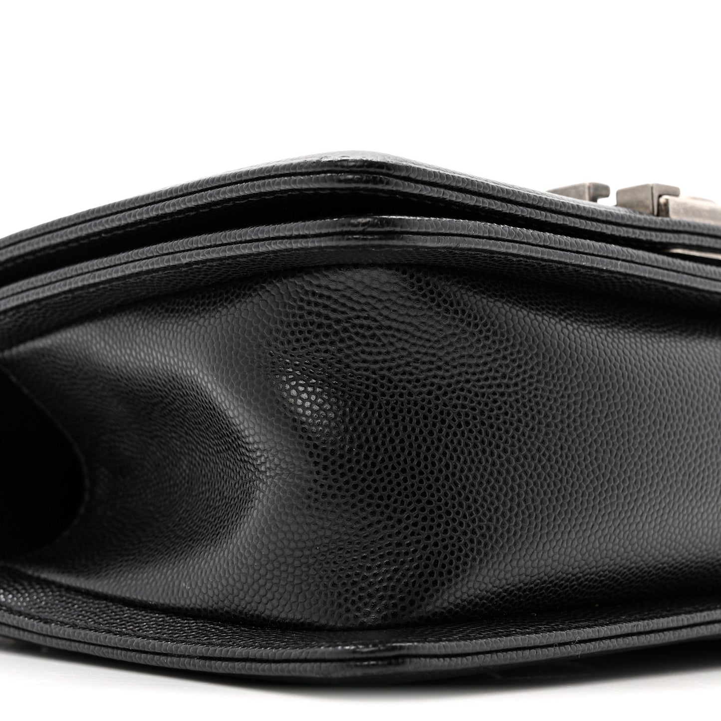 Caviar Quilted Small Boy Flap Black