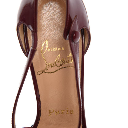 Christian Louboutin Patent Triclo 100 Pumps 37.5 Red 8 of 13