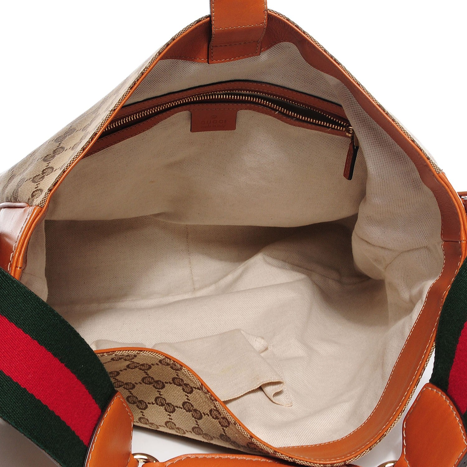 Gucci Monogram Medium Heritage Shoulder Bag Light Tobacco 5 of 7