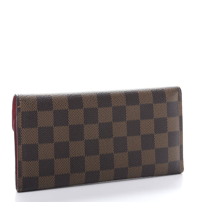 Louis Vuitton Damier Ebene Josephine Wallet Red 4 of 14
