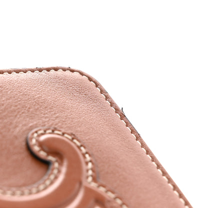 Celine Calfskin Triomphe Zipped Compact Wallet Tan 11 of 11