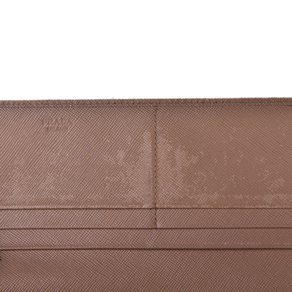 Prada Saffiano Metal Continental Flap Wallet Cammeo 8 of 11