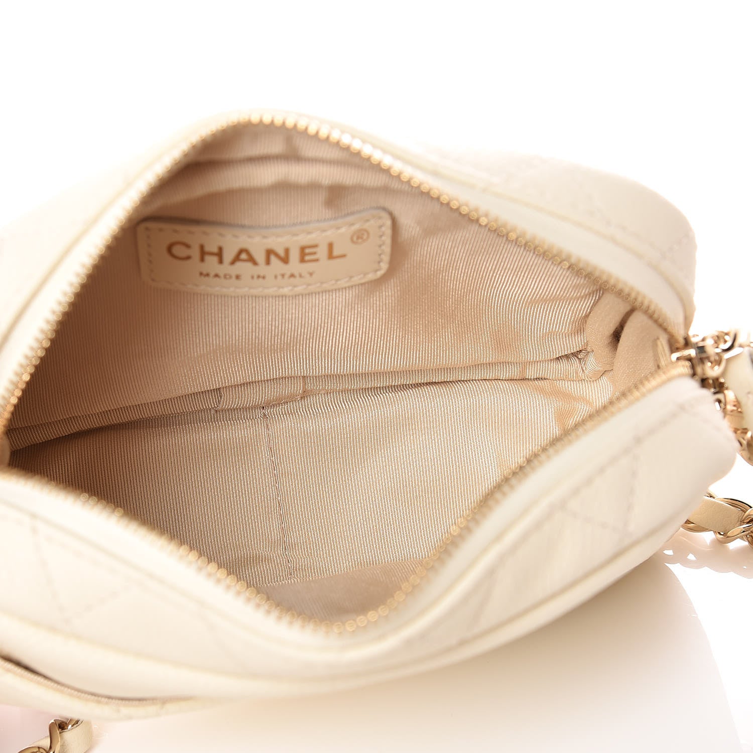 Chanel Caviar Quilted Mini Coco Tassel Camera Case White 5 of 10