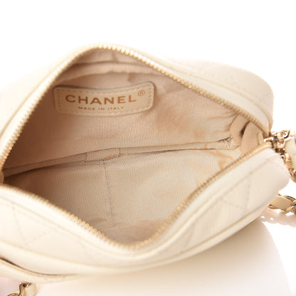 Chanel Caviar Quilted Mini Coco Tassel Camera Case White 5 of 10