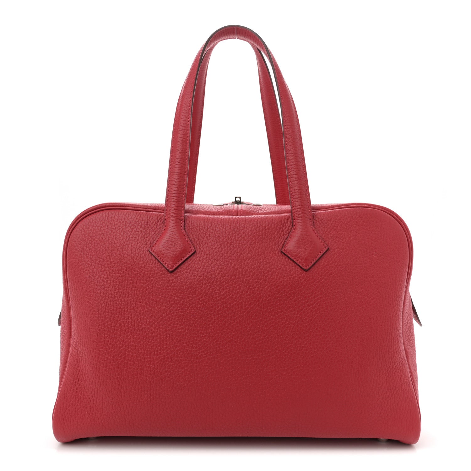 Hermes Taurillon Clemence Victoria 35 Rouge Casaque 1 of 11