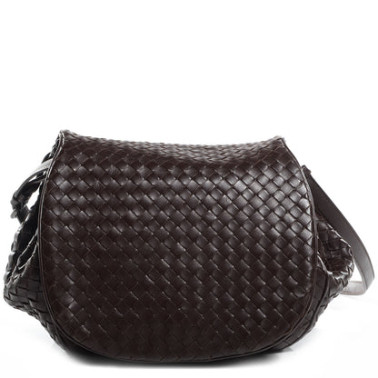 Bottega Veneta Nappa Intrecciato Messenger Bag Ebano 1 of 8