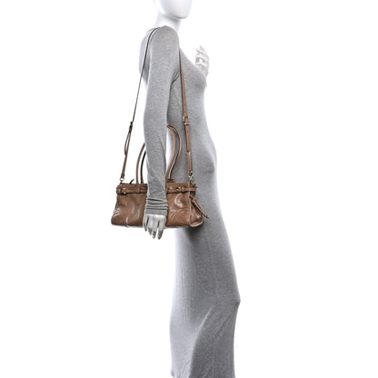 Prada Shiny Nappa Medium Bonnie Shoulder Bag Cameo 2 of 9