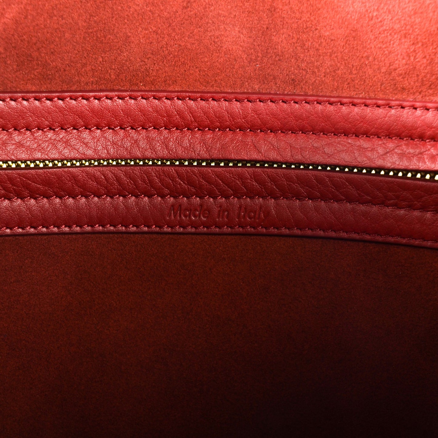 Supple Calfskin Medium Phantom Luggage Red