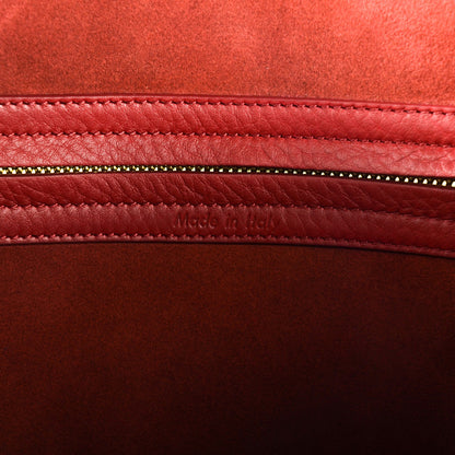 Celine Supple Calfskin Medium Phantom Luggage Red 8 of 9