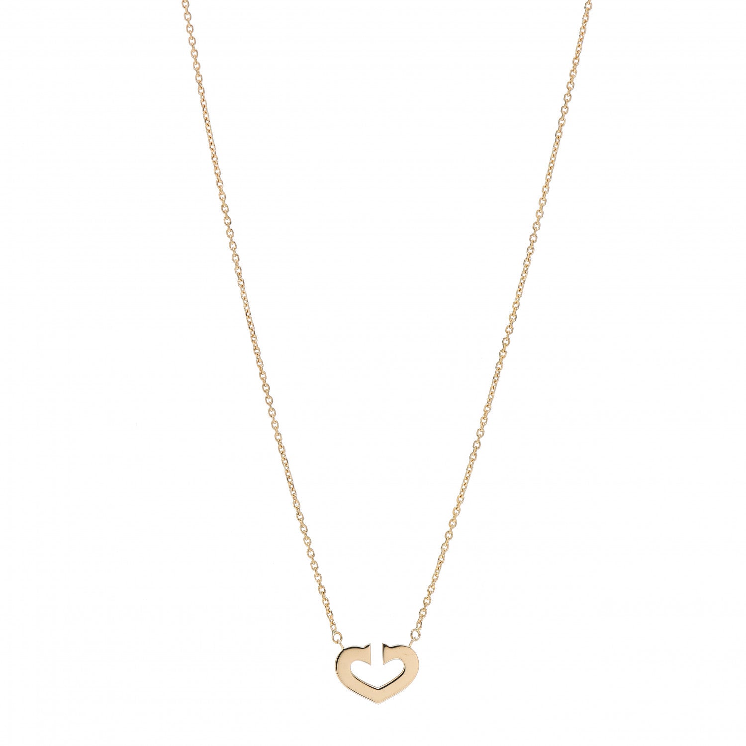 Cartier 18K Yellow Gold Medium Hearts and Symbols Necklace 1 of 4