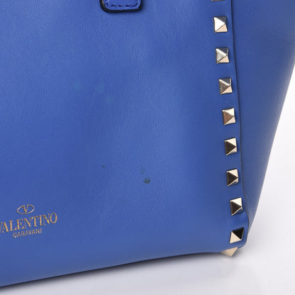 Valentino Garavani Vitello Small Rockstud Double Handle Tote Light Sapphire 6 of 8