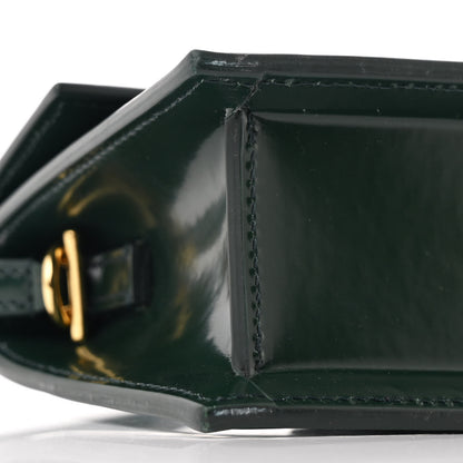 Jacquemus Glazed Calfskin Le Bambino Long Dark Green 8 of 10