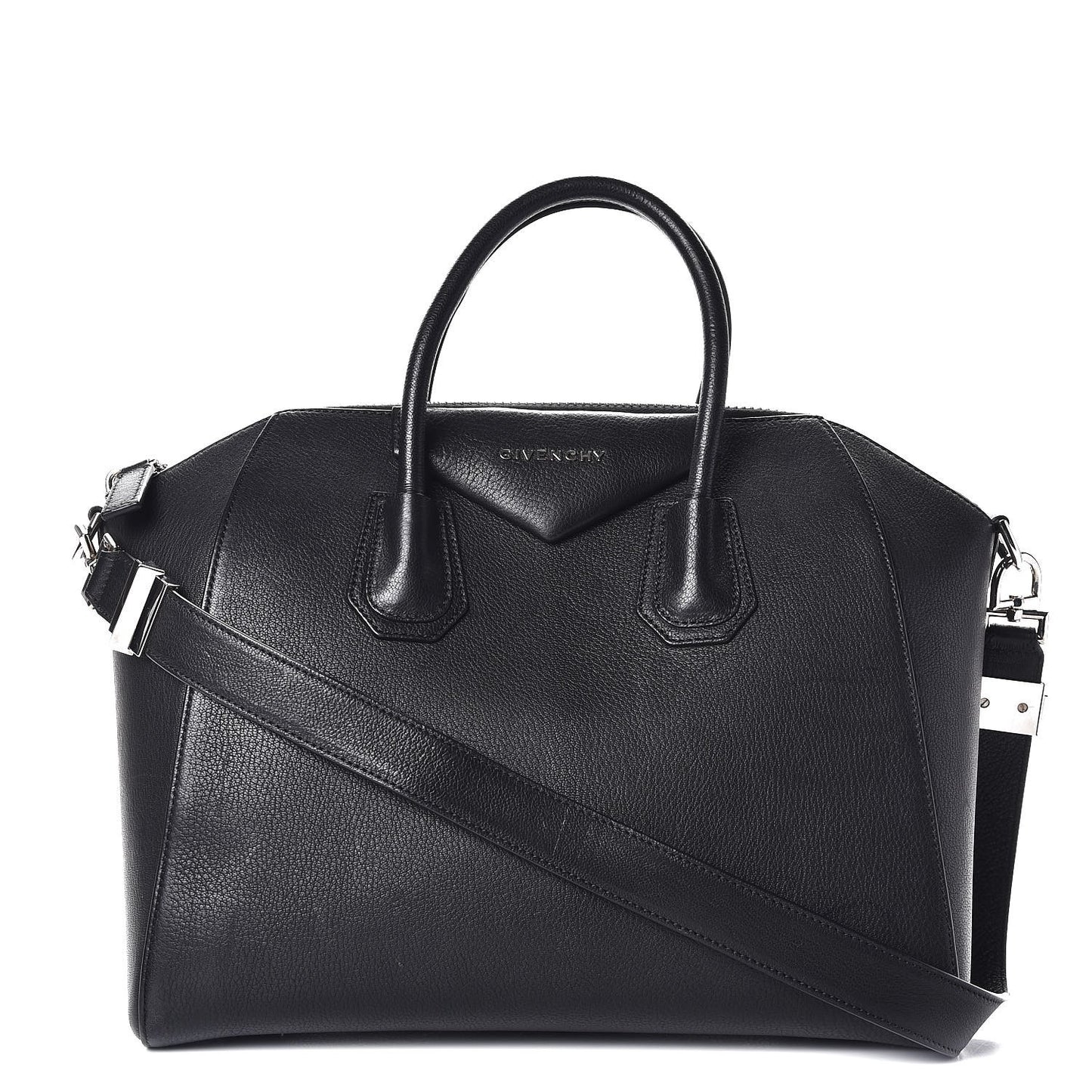 Sugar Goatskin Medium Antigona Black