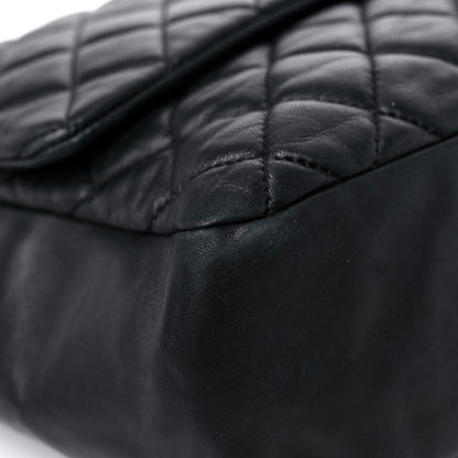 Chanel Lambskin Jumbo Coco Rain Flap Black 7 of 18